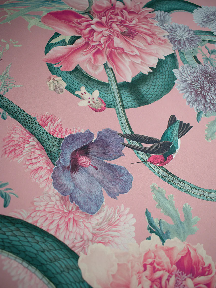 Forbidden Bloom 'Blush' Room Wallpaper