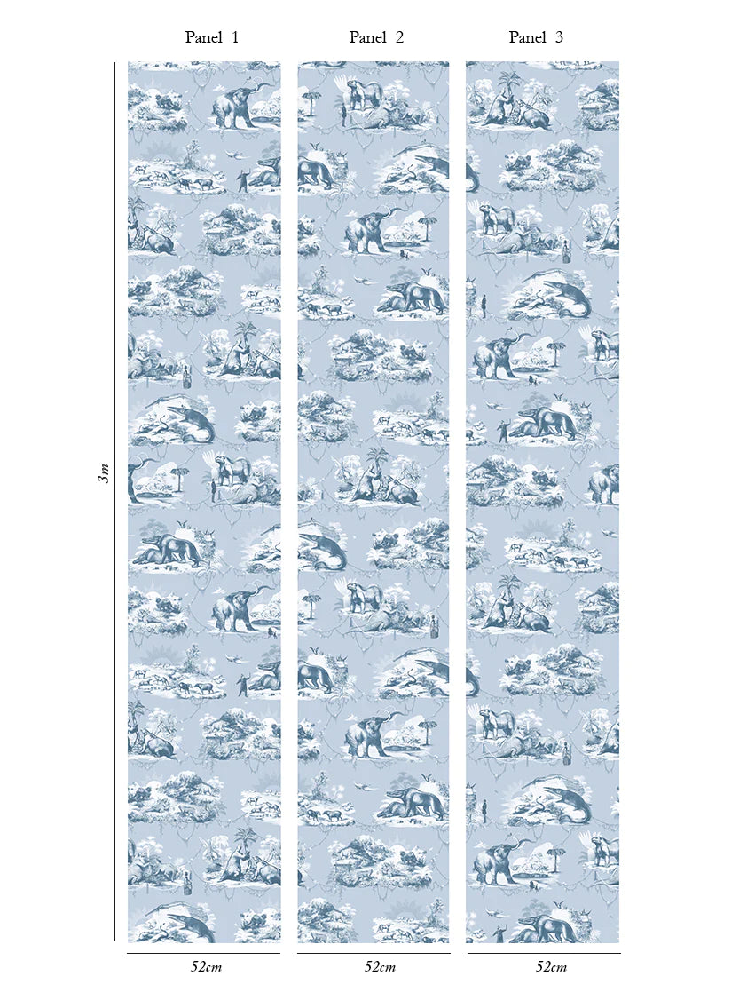 Extinctopia 'Glacier Blue' Wallpaper