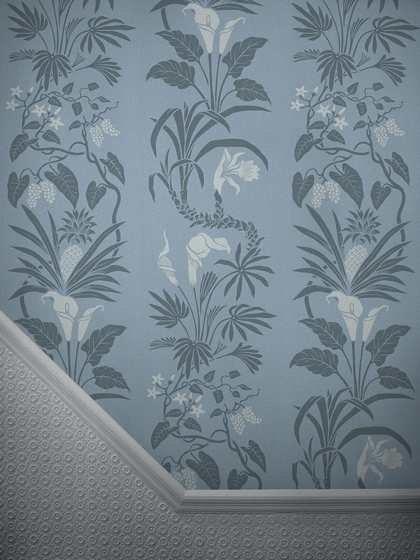 Botanize 'Lily Blue' Room Wallpaper