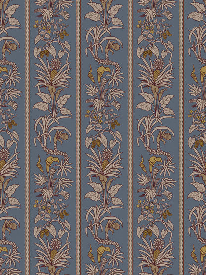 Botanize Heritage 'Whale Blue' Recycled Velvet Fabric