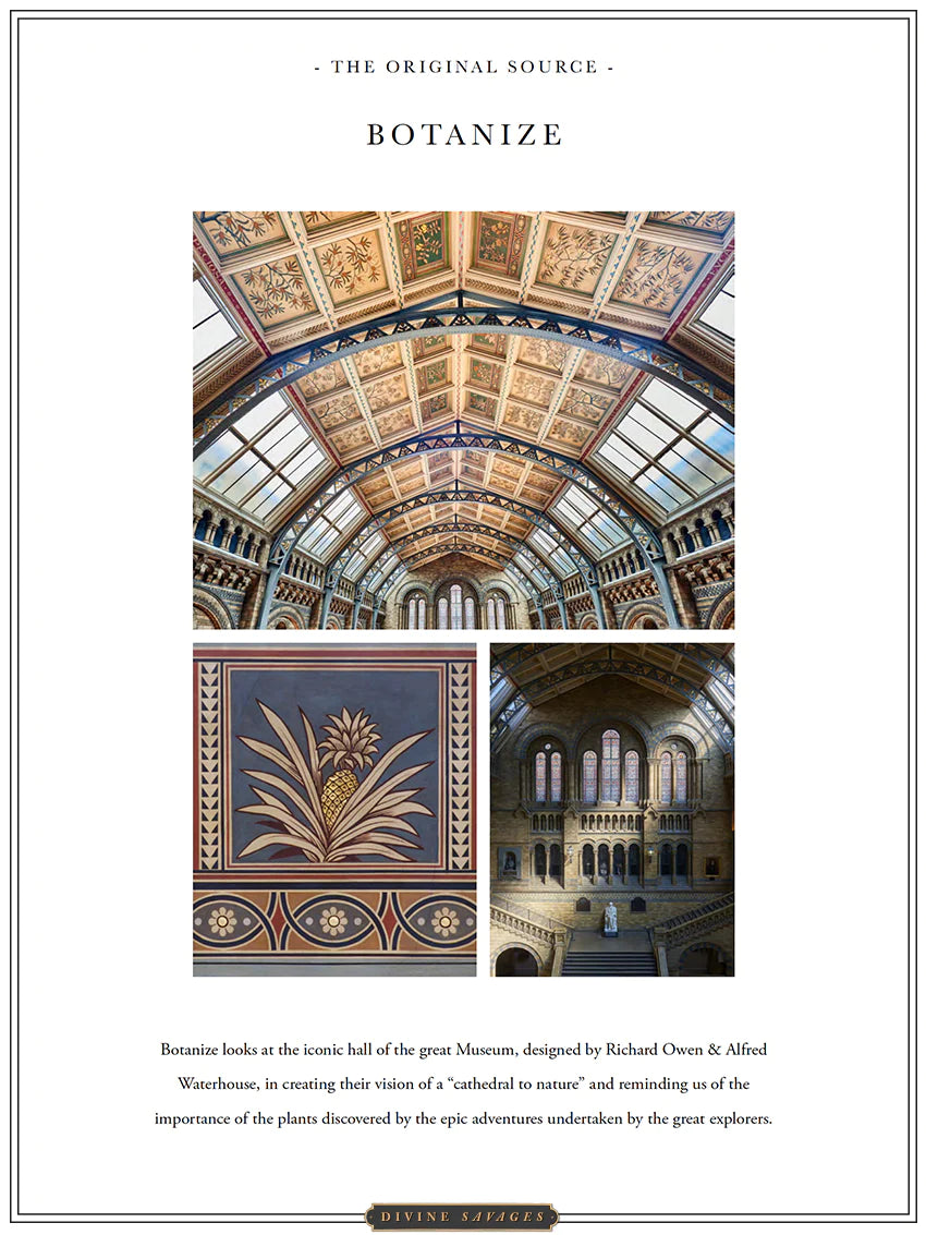 Botanize Heritage 'Whale Blue' Recycled Velvet Fabric