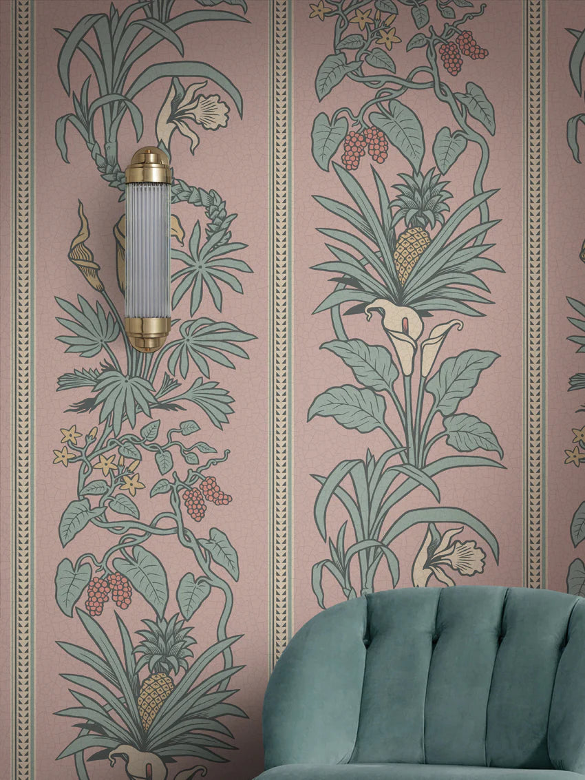Botanize Heritage 'Plaster Pink' Room Wallpaper