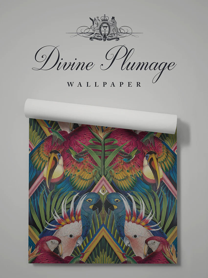 Divine Plumage 'Fiesta' Recycled Velvet Fabric