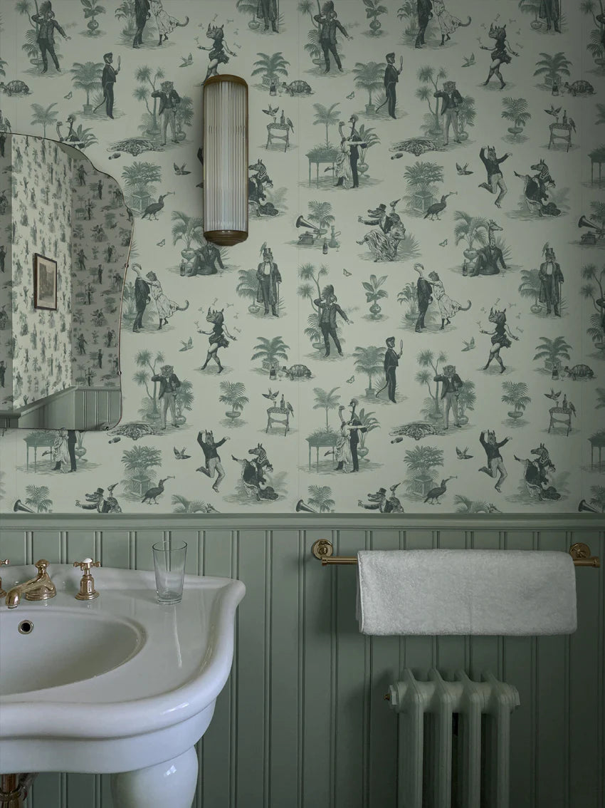 Safari Soirée 'Forest Mist' Recycled Room Velvet Fabric