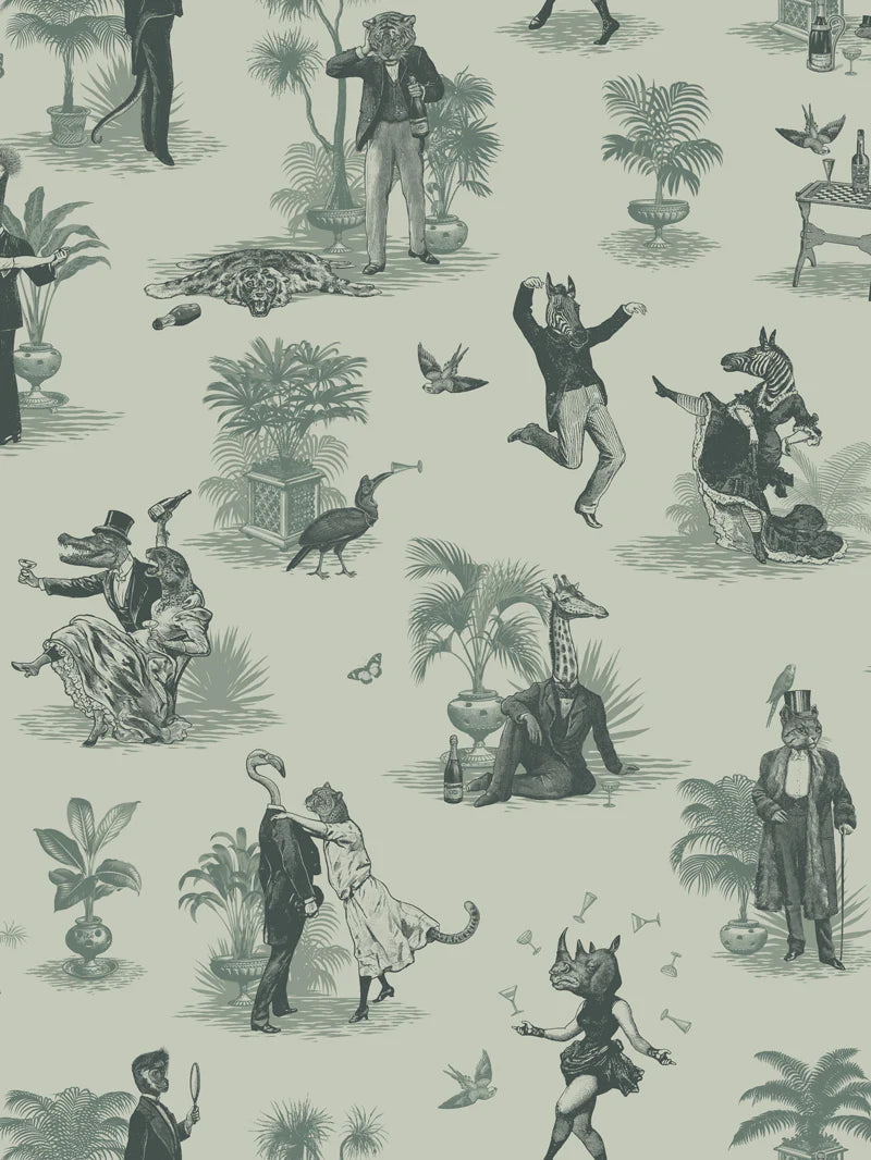 Safari Soirée 'Forest Mist' Wallpaper