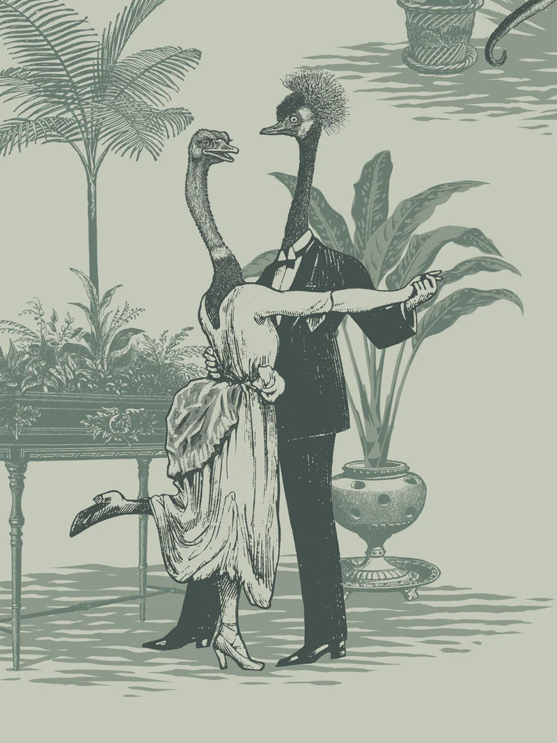 Safari Soirée 'Forest Mist' Room Wallpaper