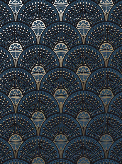 Deco Martini 'Midnight Gold' Recycled Velvet Fabric