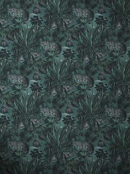 Jungle Faunacation Recycled Velvet Fabric