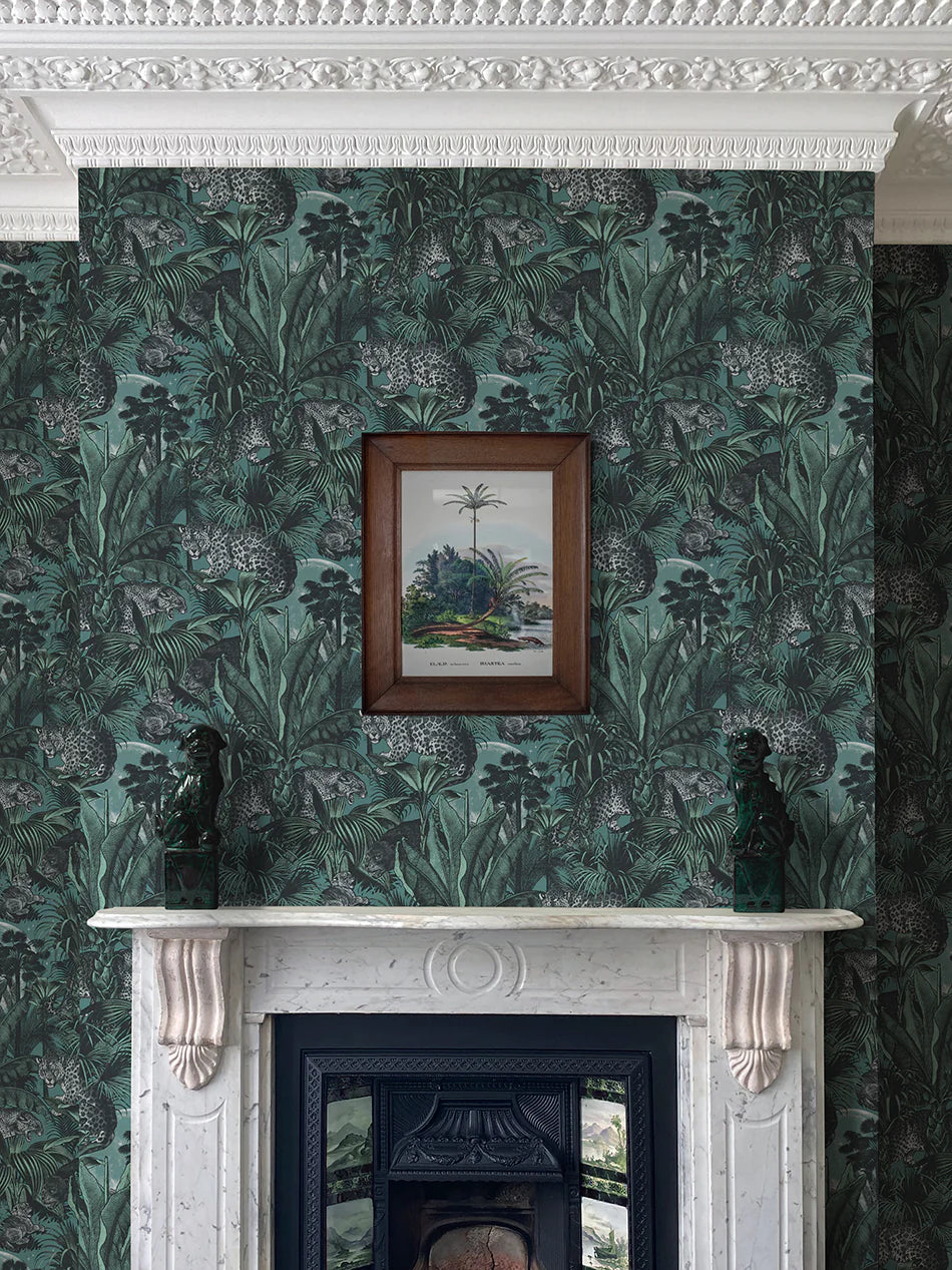 Jungle Faunacation Recycled Room Velvet Fabric