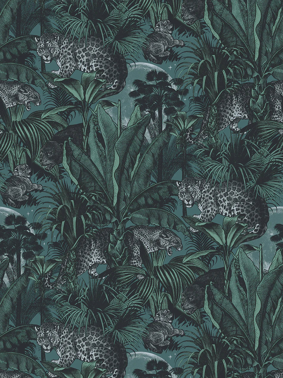 Jungle Faunacation Recycled Velvet Fabric