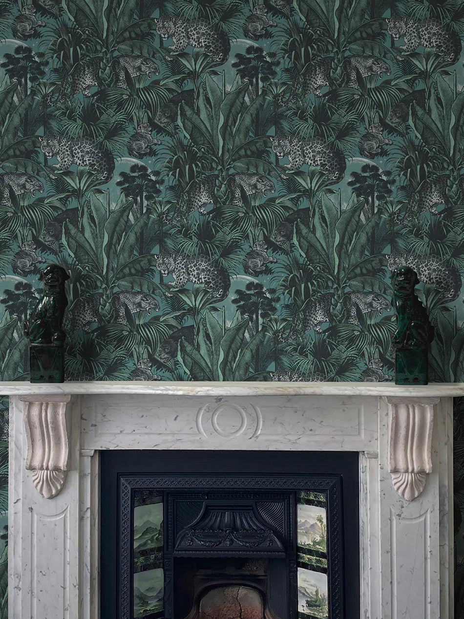 Jungle Faunacation Recycled Room Velvet Fabric