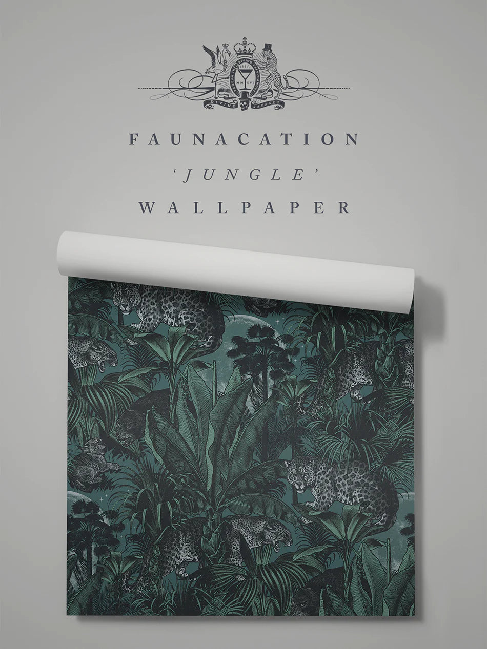 Jungle Faunacation Recycled Velvet Fabric