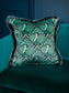 Zsa Zsa 'Bottle Green' Fringed Room Velvet Cushion