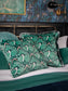 Zsa Zsa 'Bottle Green' Fringed Room Velvet Cushion