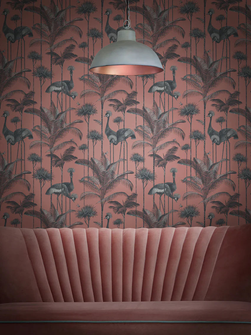 Crane Fonda 'Coral' Recycled Room Velvet Fabric