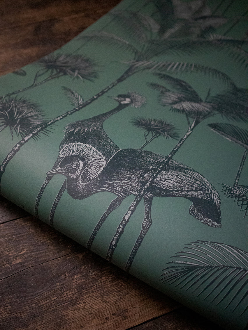 Crane Fonda 'Jade Green' Recycled Room Velvet Fabric