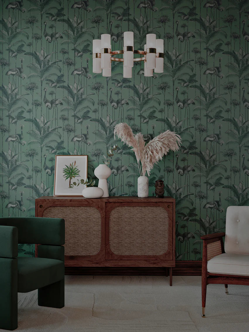 Crane Fonda 'Jade Green' Recycled Room Velvet Fabric