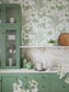Crane Fonda 'Palm Green' Room Wallpaper