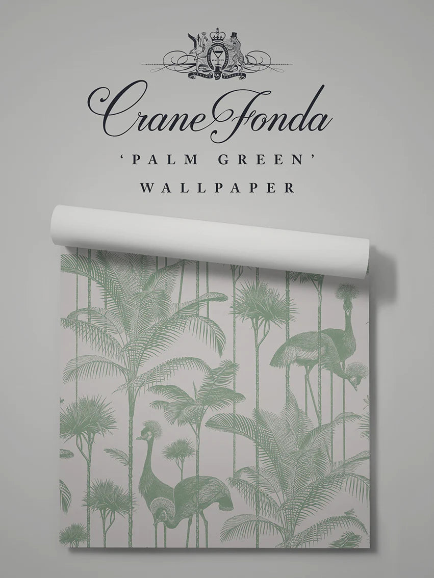 Crane Fonda 'Palm Green' Wallpaper