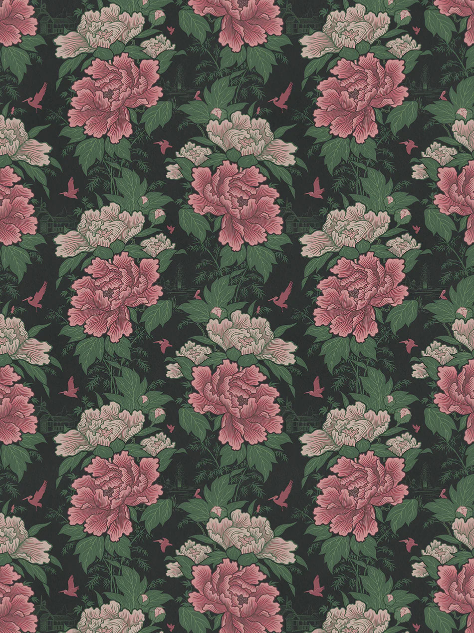 Bloomin' Marvellous 'Blush Green' Recycled Velvet Fabric