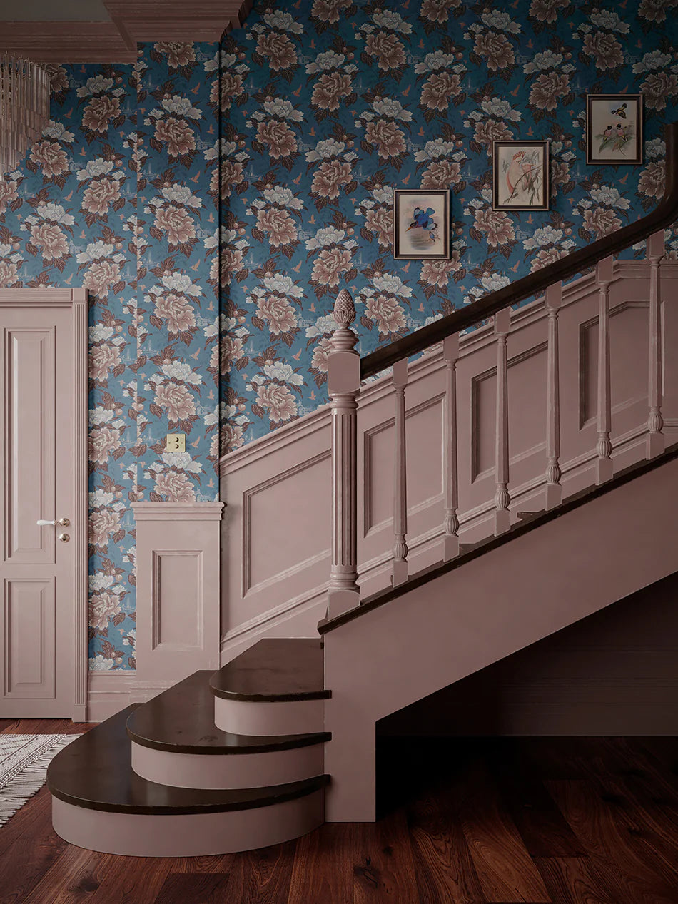 Bloomin' Marvellous 'Belle Blue' Room Wallpaper