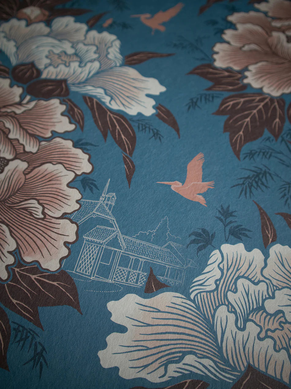 Bloomin' Marvellous 'Belle Blue' Room Wallpaper