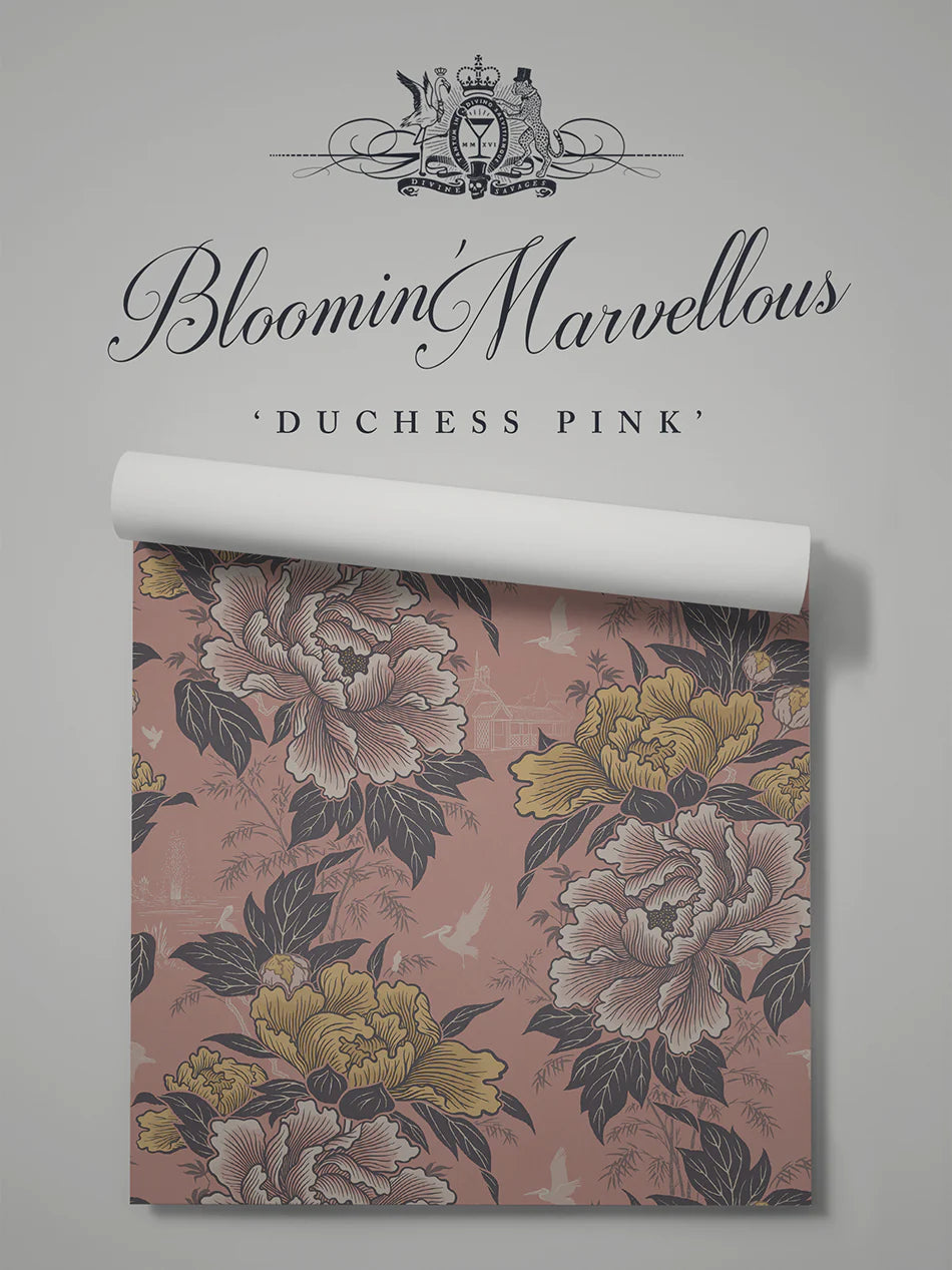 Bloomin' Marvellous 'Duchess Pink' Wallpaper