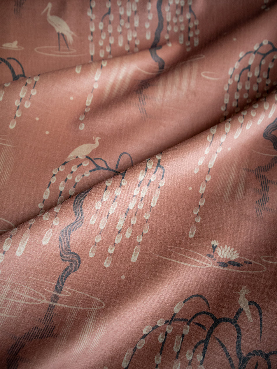 Kyoto Blossom Recycled Velvet Fabric