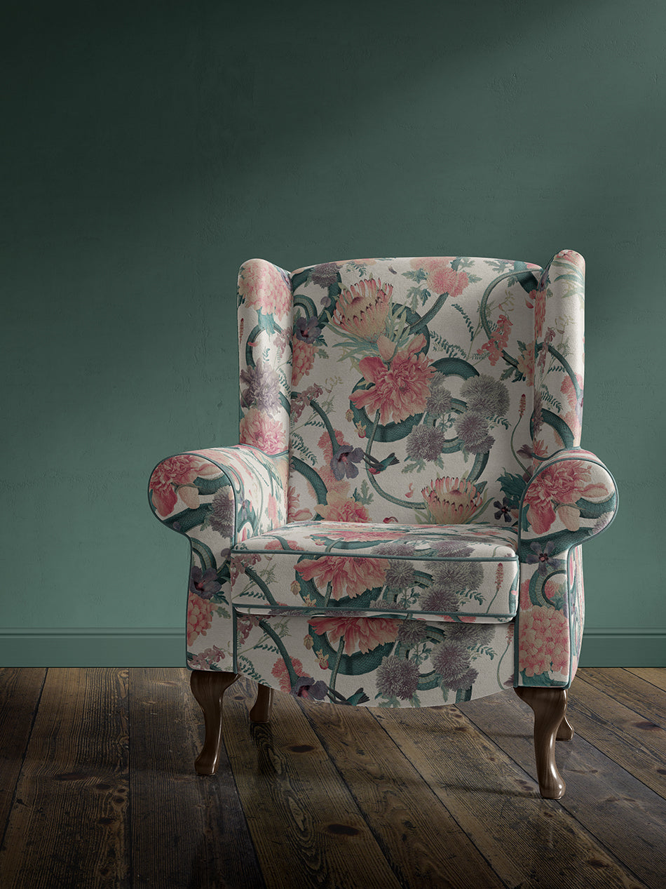 Forbidden Bloom Recycled Velvet Fabric