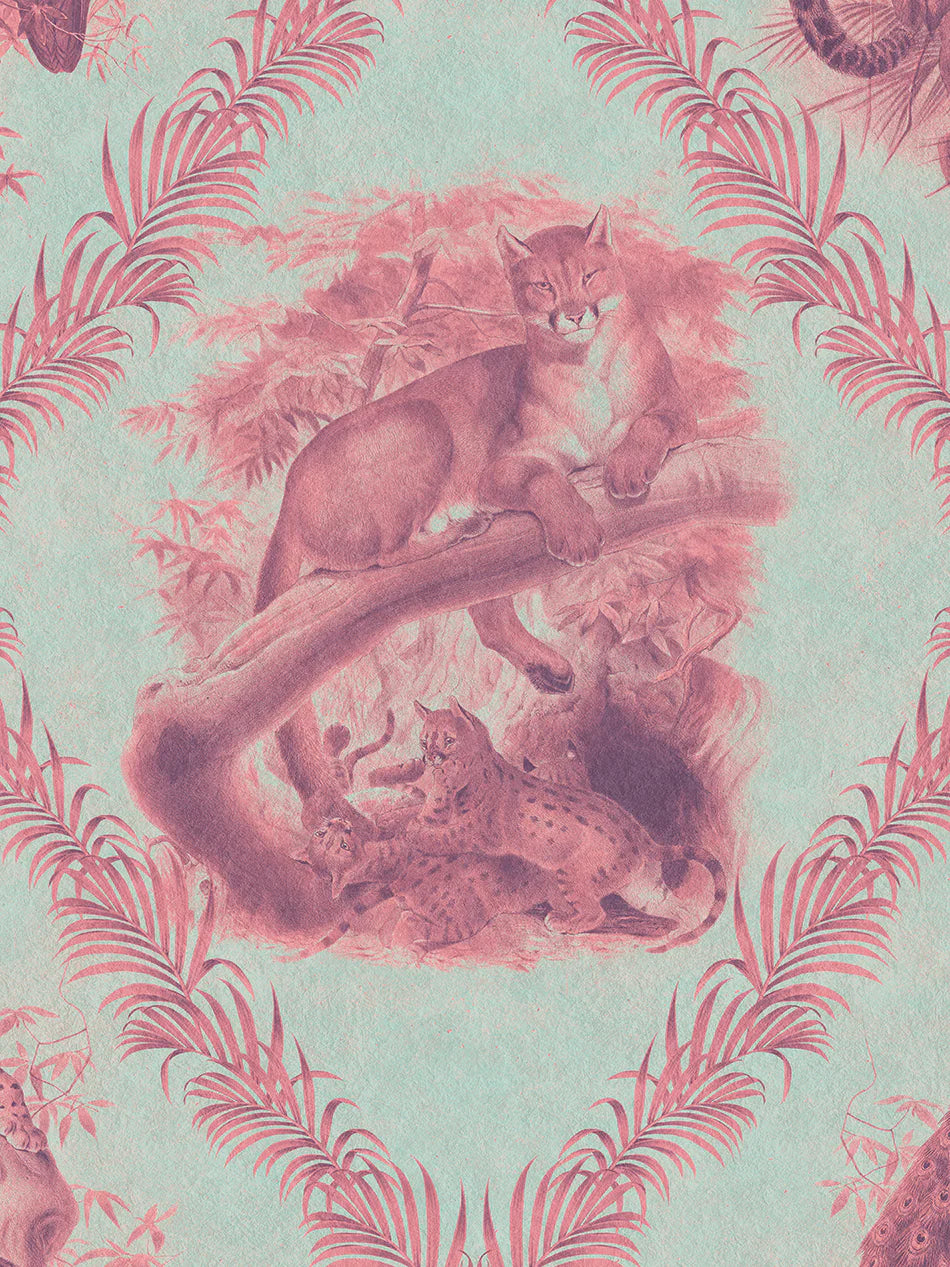 The Fierce & The Fabulous 'Pink Panthera' Room Wallpaper