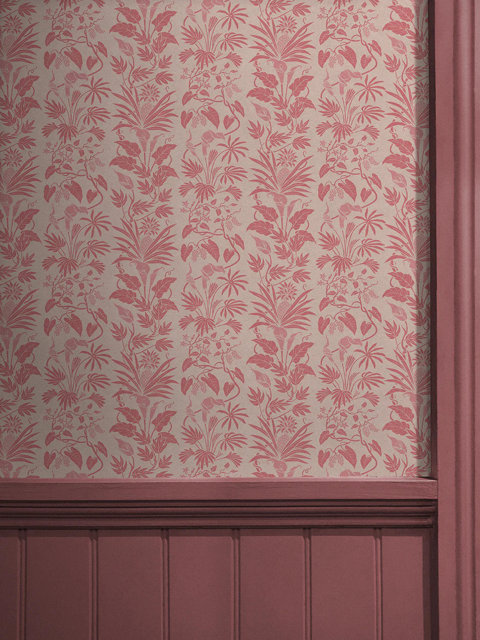 Little Botanize 'Strawberry Blush' Room Wallpaper