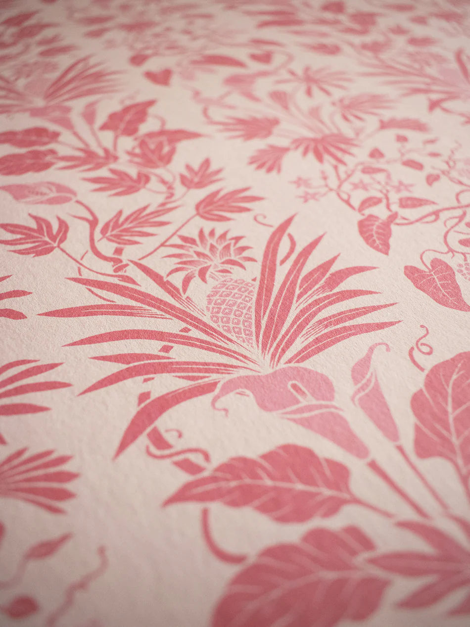 Little Botanize 'Strawberry Blush' Room Wallpaper