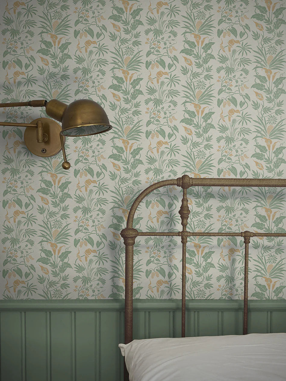 Little Botanize 'Palm Green' Room Wallpaper