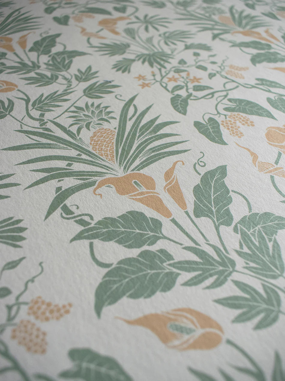 Little Botanize 'Palm Green' Room Wallpaper