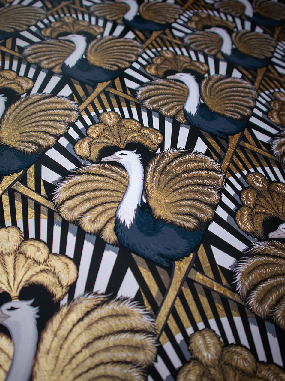 Zsa Zsa Gold Leaf Room Wallpaper