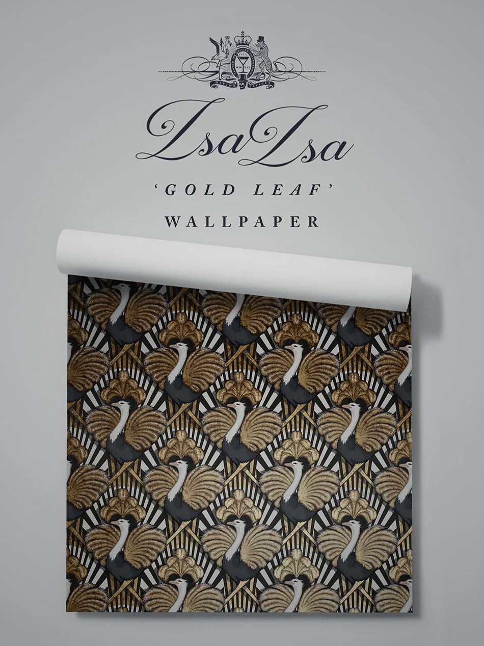 Zsa Zsa Gold Leaf Wallpaper
