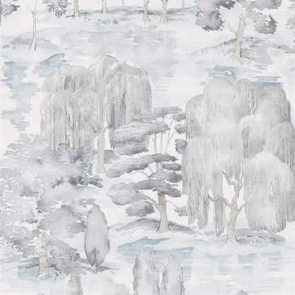 Waterperry Wallpaper - Ink/Grey - DWAP216282