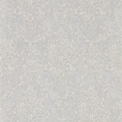 Riverside Damask Wallpaper - Dove/Silver - DWAP216289