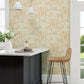Voyaging Koi Wallpaper - Oriental Green/Honey - DWAW217114