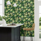 Amara Butterfly Wallpaper - Emerald/Ink Black - DWAW217117