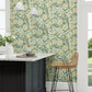 Amara Butterfly Wallpaper - Bamboo/ Fountain Green - DWAW217118