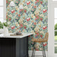 Emperor Peony Wallpaper - Jade/Apricot - DWAW217122