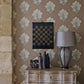 Oak Filigree Wallpaper - Stone/Gilver - DWOW215698