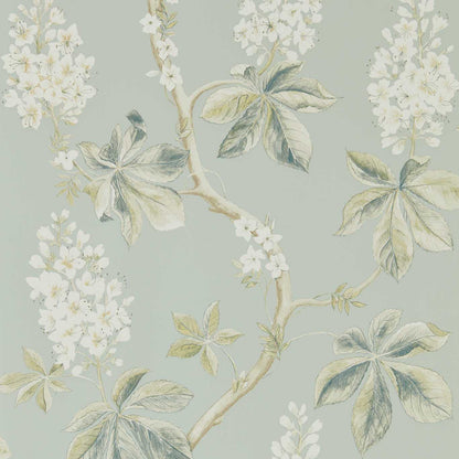 Chestnut Tree Wallpaper - Grey Blue/Sage - DWOW215708