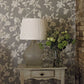 Magnolia & Pomegranate Wallpaper - Silver/Linen - DWOW215722
