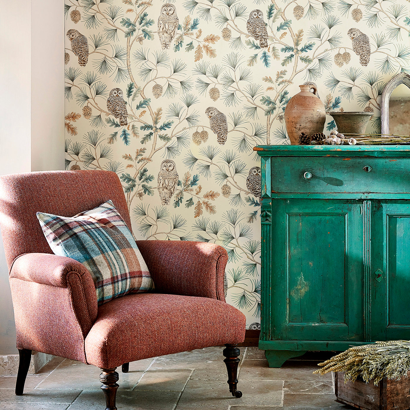 Owlswick Wallpaper - Linen - DYSI216598