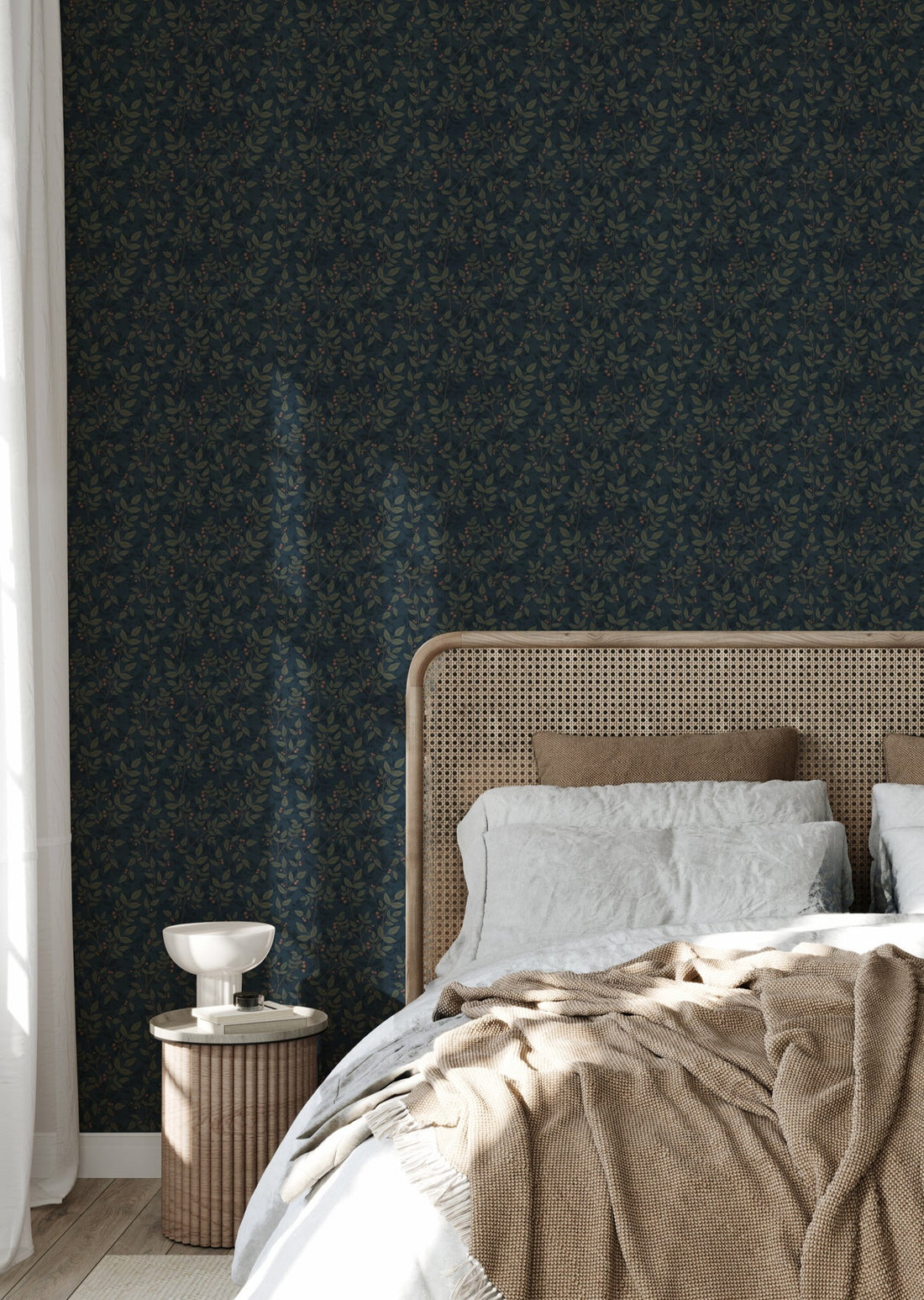 Dagma Wallpaper - Blue - Summer Gray
