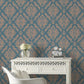 Damaris Wallpaper - Turqouise - Boutique Luxury
