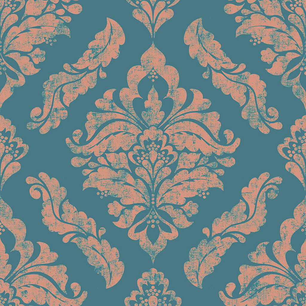Damaris Wallpaper - Turqouise - Boutique Luxury