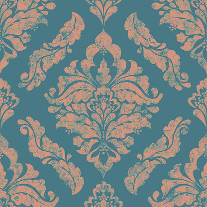Damaris Wallpaper - Turqouise - Boutique Luxury
